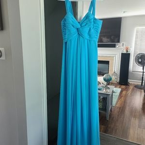 Azazie bridesmaid dress - Pool Blue- size 10